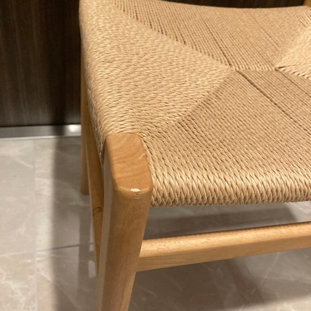 おすしファン　美品　無印良品 木製ペーパーコードチェア ナチュラル　椅子
