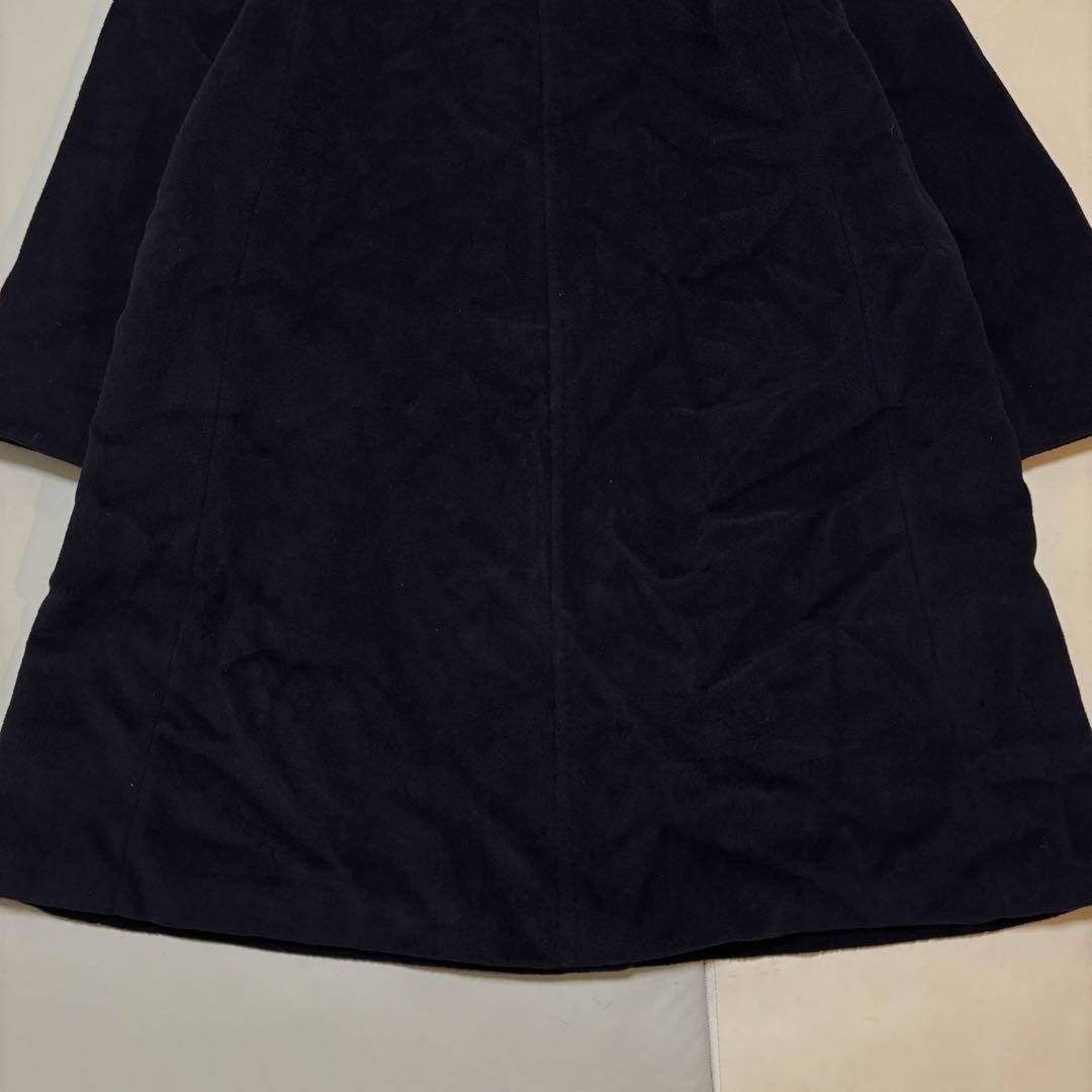 【大きいサイズ】マックスマーラ 白タグ カシミヤ混 ビッグカラーロングコート