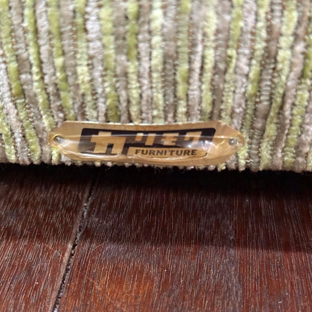 H15K42a オールドカリモク 2人掛けソファベット