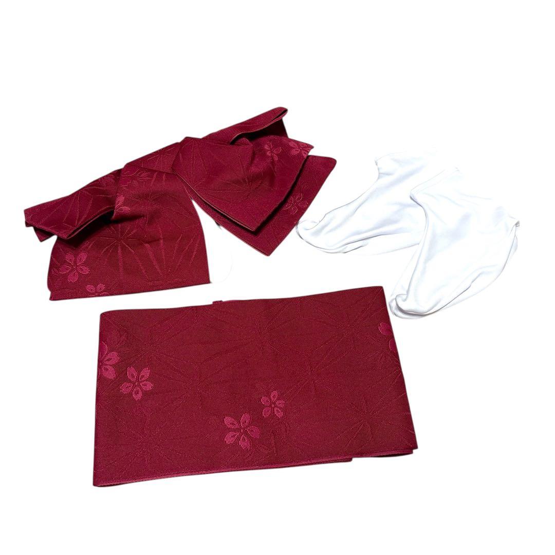 Coucou Memoire 着物150豪華安心7点フルセット水色 花柄 お正月