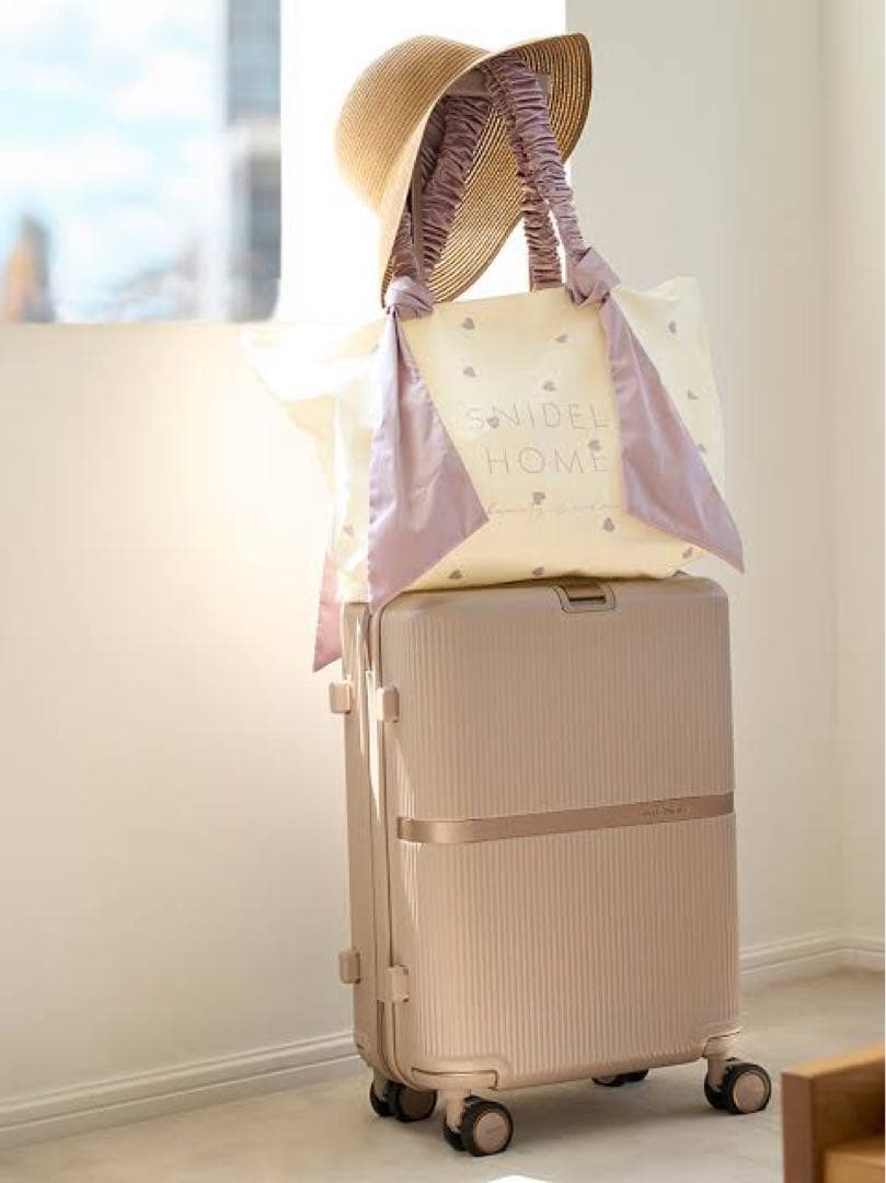 SNIDEL × Samsonite ピンクベージュ スーツケース　55cm