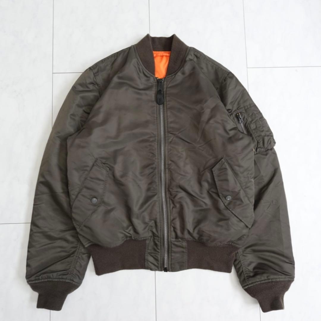 【大人気】ALPHA INDUSTRIES MA-1 00s セージグリーン　L