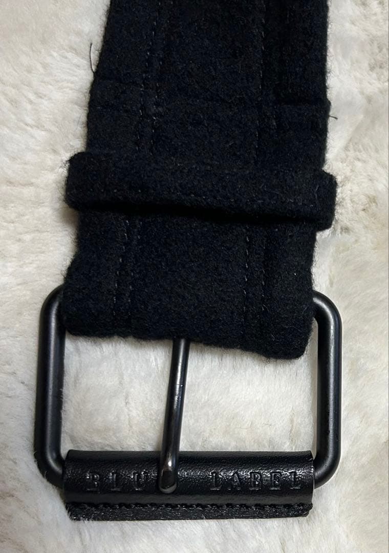 BLUE LABEL CRESTBRIDGE/メルトントレンチコート/38/黒