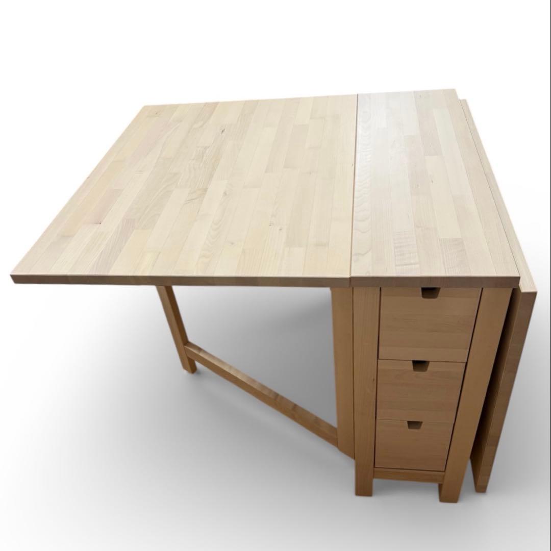 【送料込】IKEA ノールデン NORDEN ゲートレッグテーブル バーチ