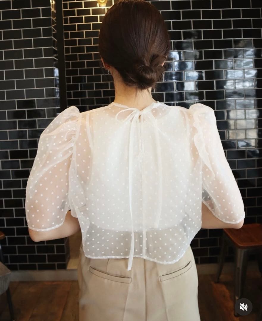 epa organdy dot（white）