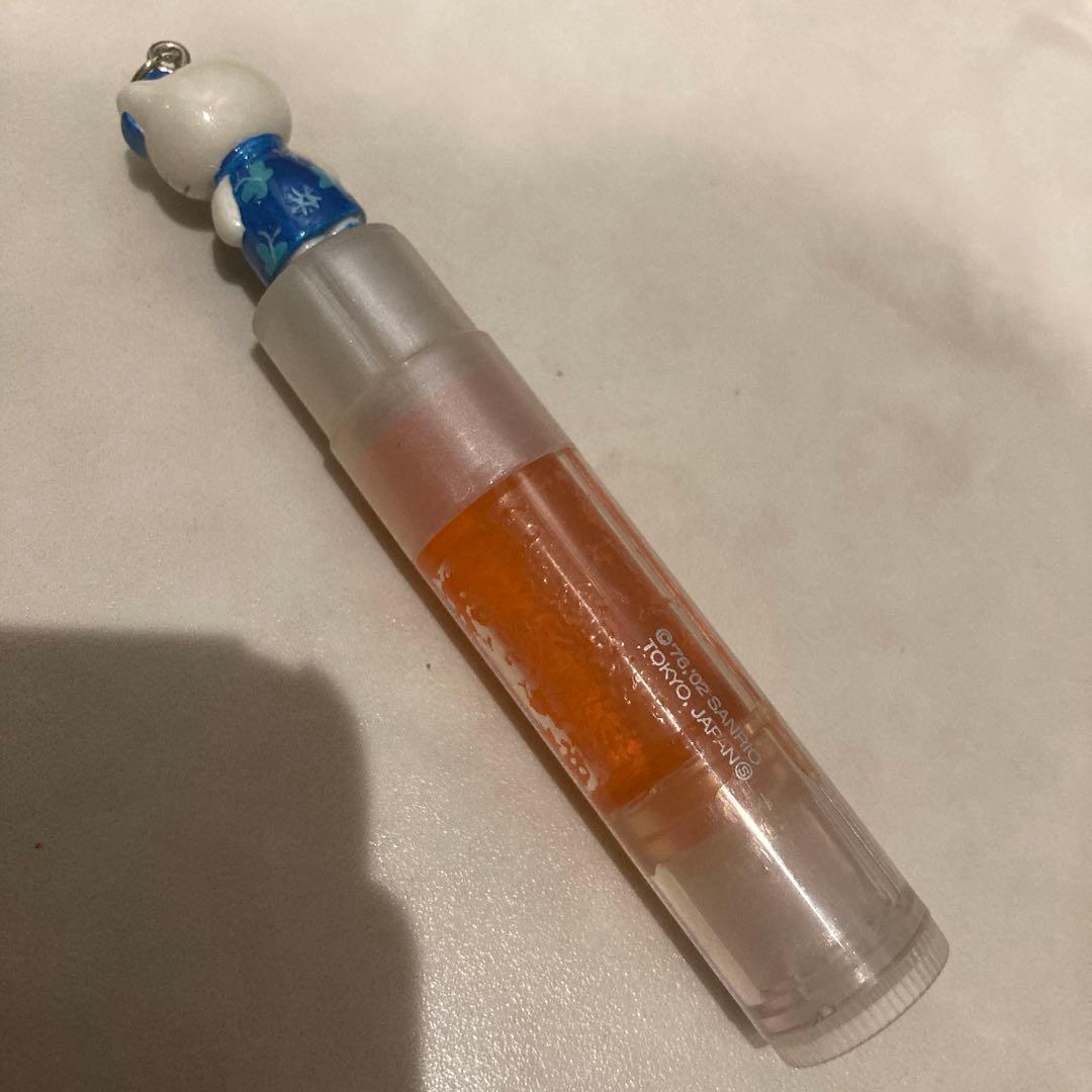 レトロ《2002年 ハローキティ リップバーム》当時物 コスメ☆オレンジ