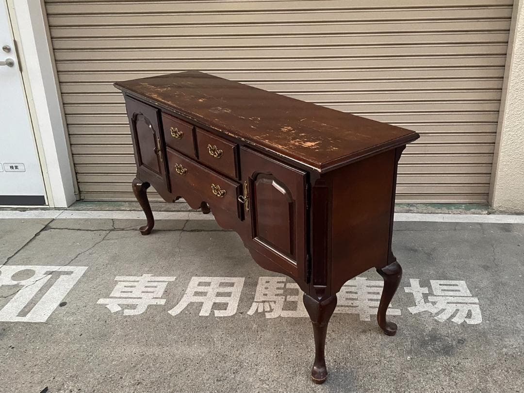 A271◆U.Sヴィンテージ「Thomasville」猫脚 サイドボード