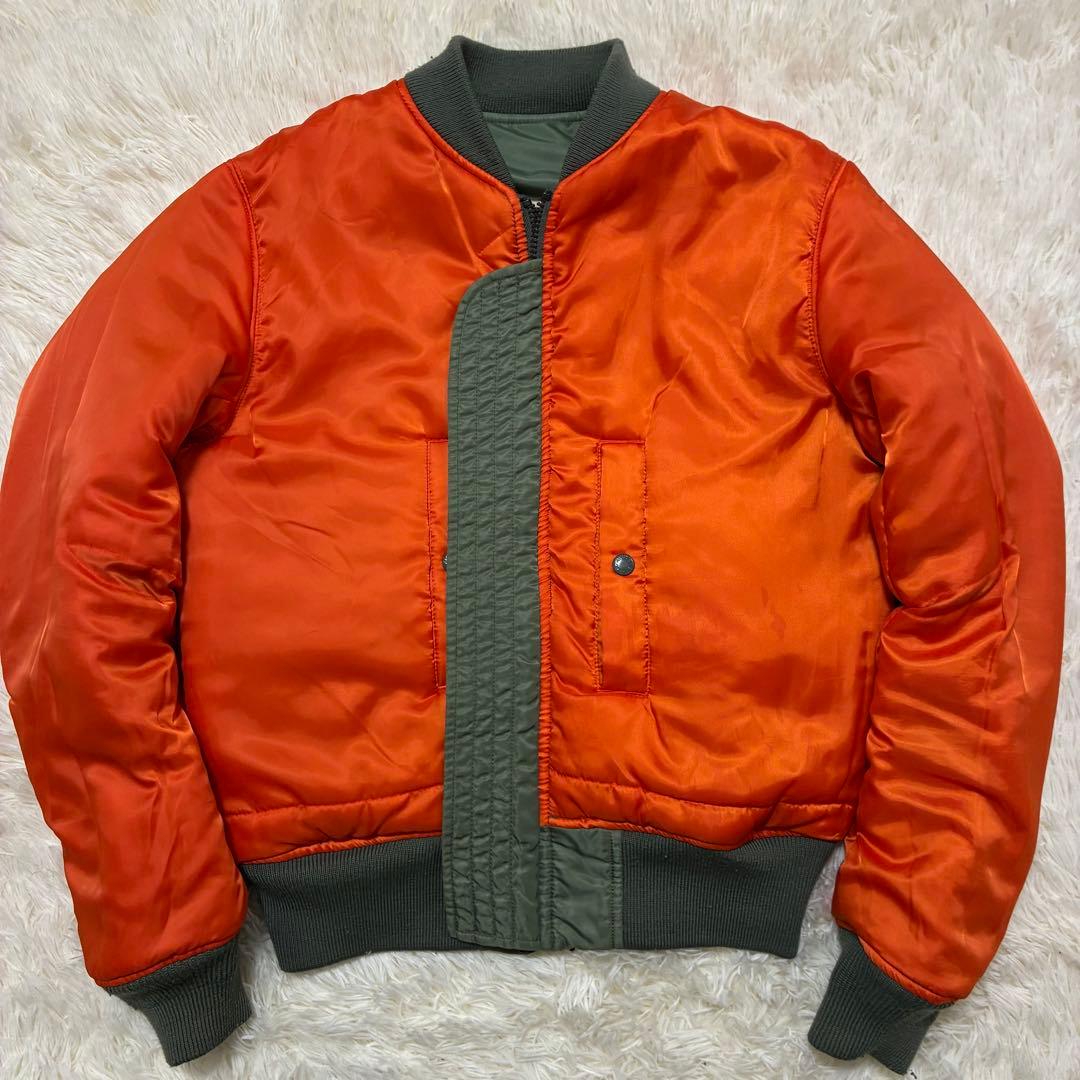 AVIREX フライトジャケット アーチロゴ コマーシャルロゴ M カーキ