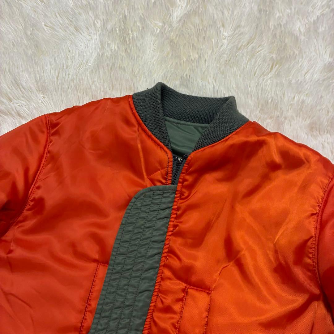 AVIREX フライトジャケット アーチロゴ コマーシャルロゴ M カーキ