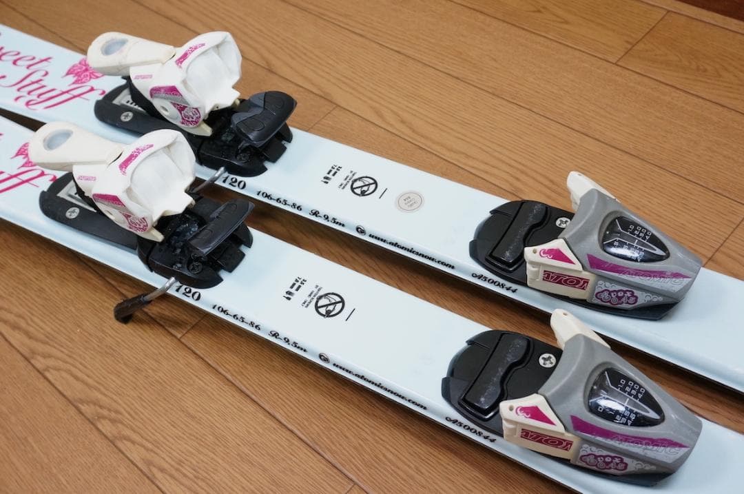 メンテ済 120cm 靴21cm ATOMIC 子供用スキーセット