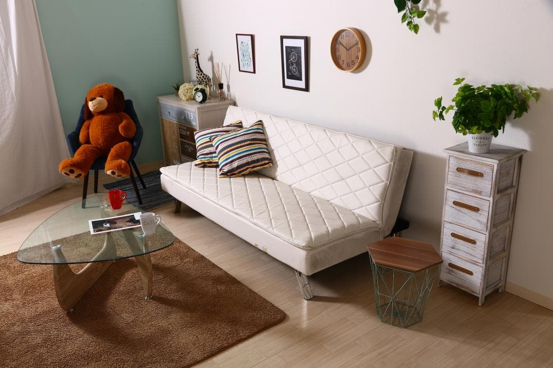 [新品]メモリーフォームソファベッド 【002】