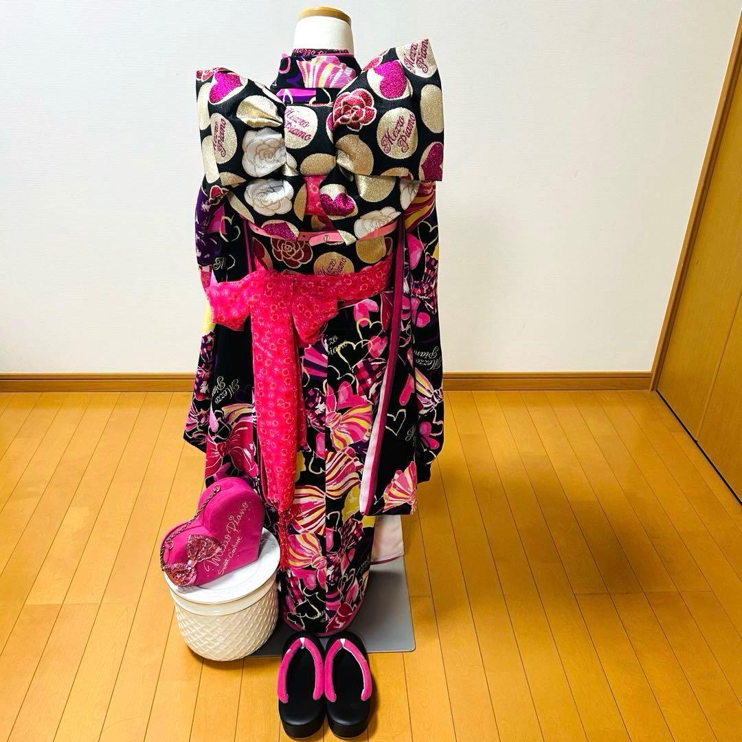 No.112 七五三　7歳 着物フルセット　メゾピアノ