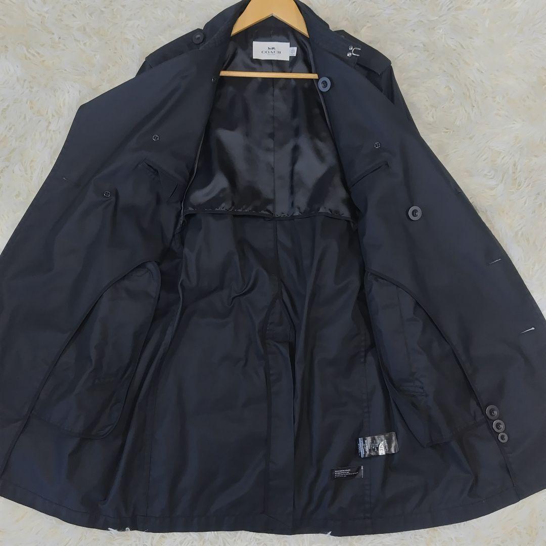 【極美品】コーチ トレンチコート ブラック L相当