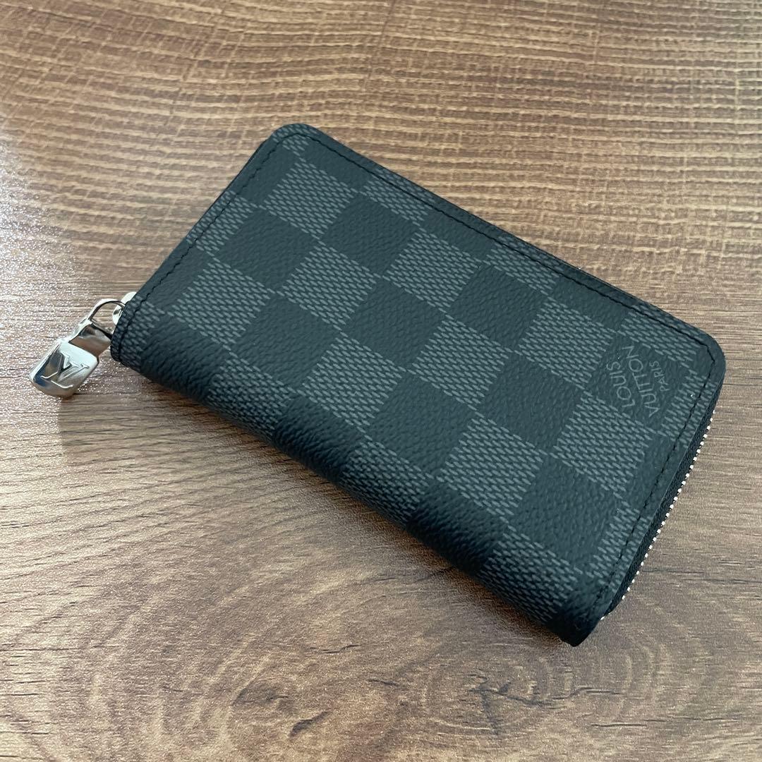 【美品】LOUIS VUITTONジッピーパースダミエN63076