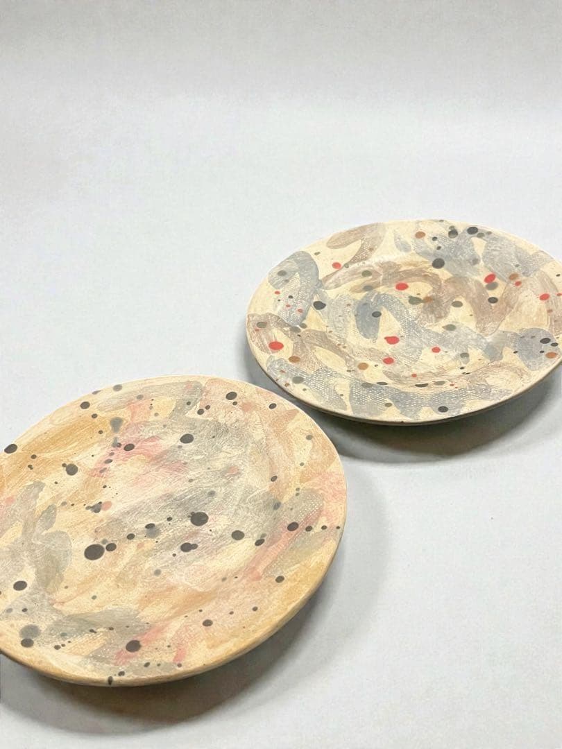 bonoho 佐藤尚理 丸皿 2枚セット