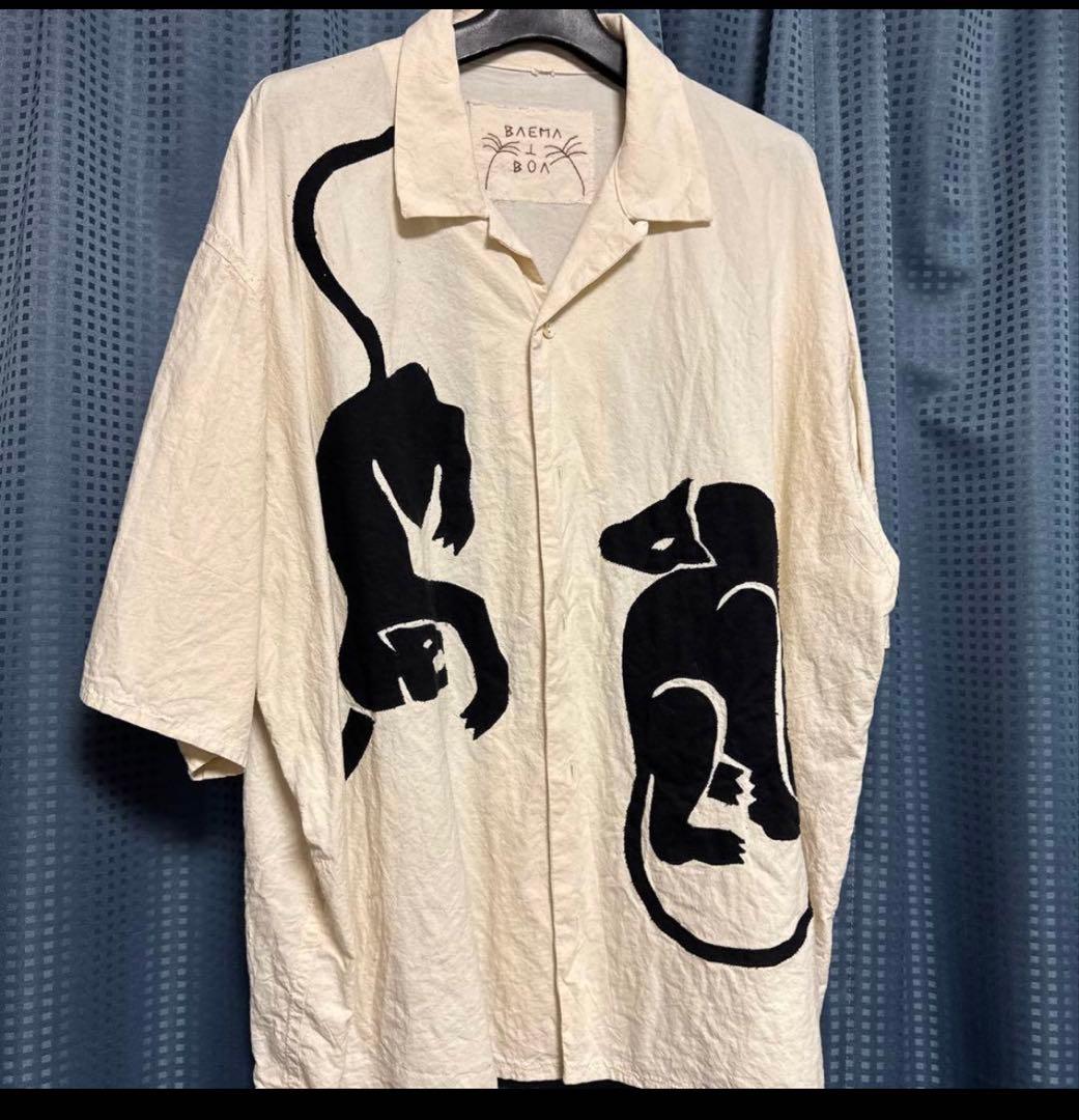 baema t boa 動物刺繍 半袖シャツ