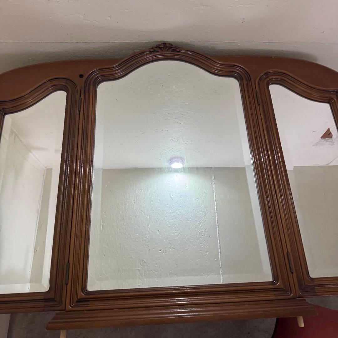 △イタリア 家具 ヴェローナクラシックドレッサー&スツール 猫脚　アンティーク