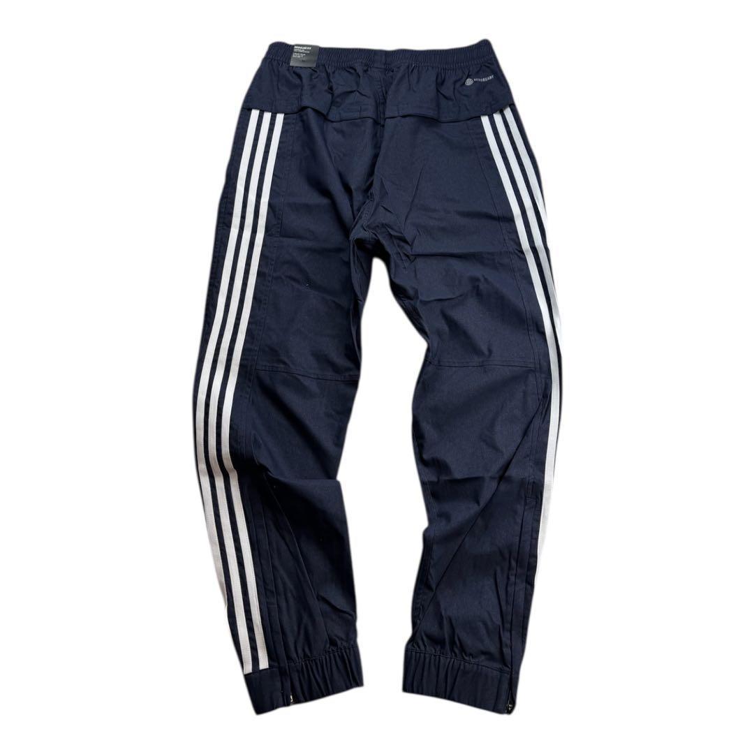 E新品 2XL アディダス adidas デニム風ウーブンセットアップ 上下紺