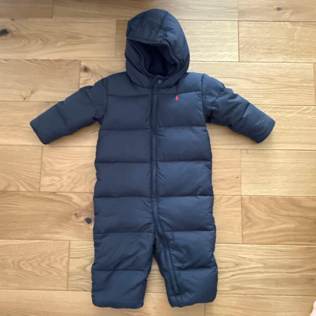 【最終値下】美品 ラルフローレン ダウン ジャンプスーツ 24M