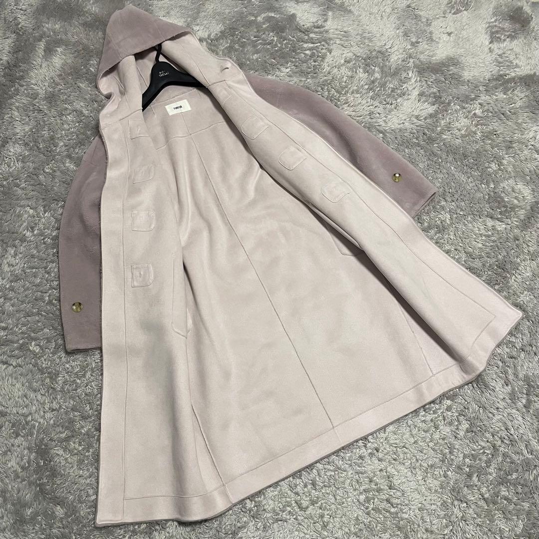 FURFUR エコファーダッフルコート22AW ロング フーデッドコート