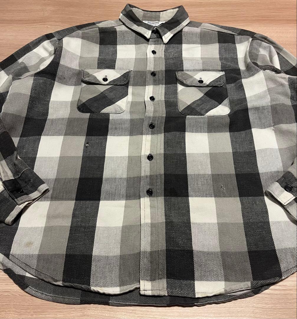 80s FIVE BROTHER ファイブ ブラザー 黒 白 2XL レア 古着