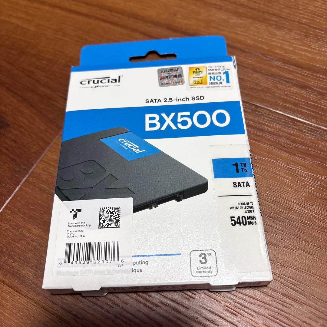 内蔵型SSD Crucial BX500 1TB SATA SSD