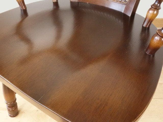 飛騨産業　キツツキ　穂高　アームチェアーB　イス　 木製　再塗装済ＵＳＥＤ