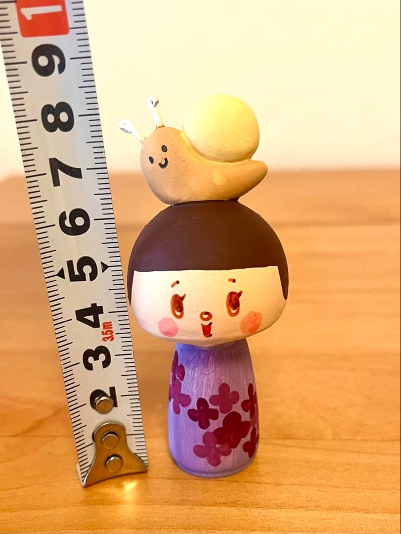 miulabo こけし　紫陽花かたつむり　コーヒー牛乳　　博多銘菓ひよことこけし