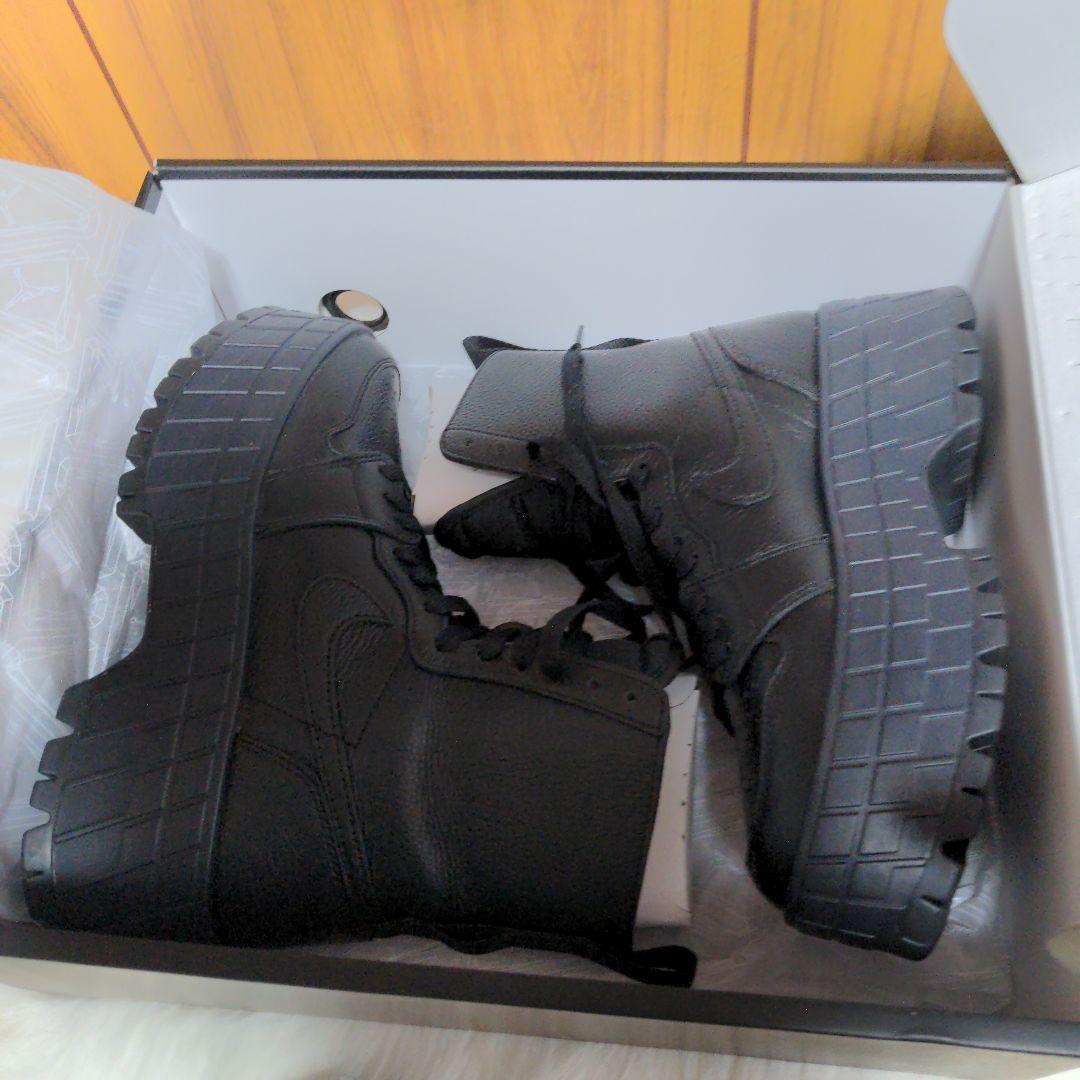 【極美品】Nike Air Jordan 1ブルックリン　ブラック24cm