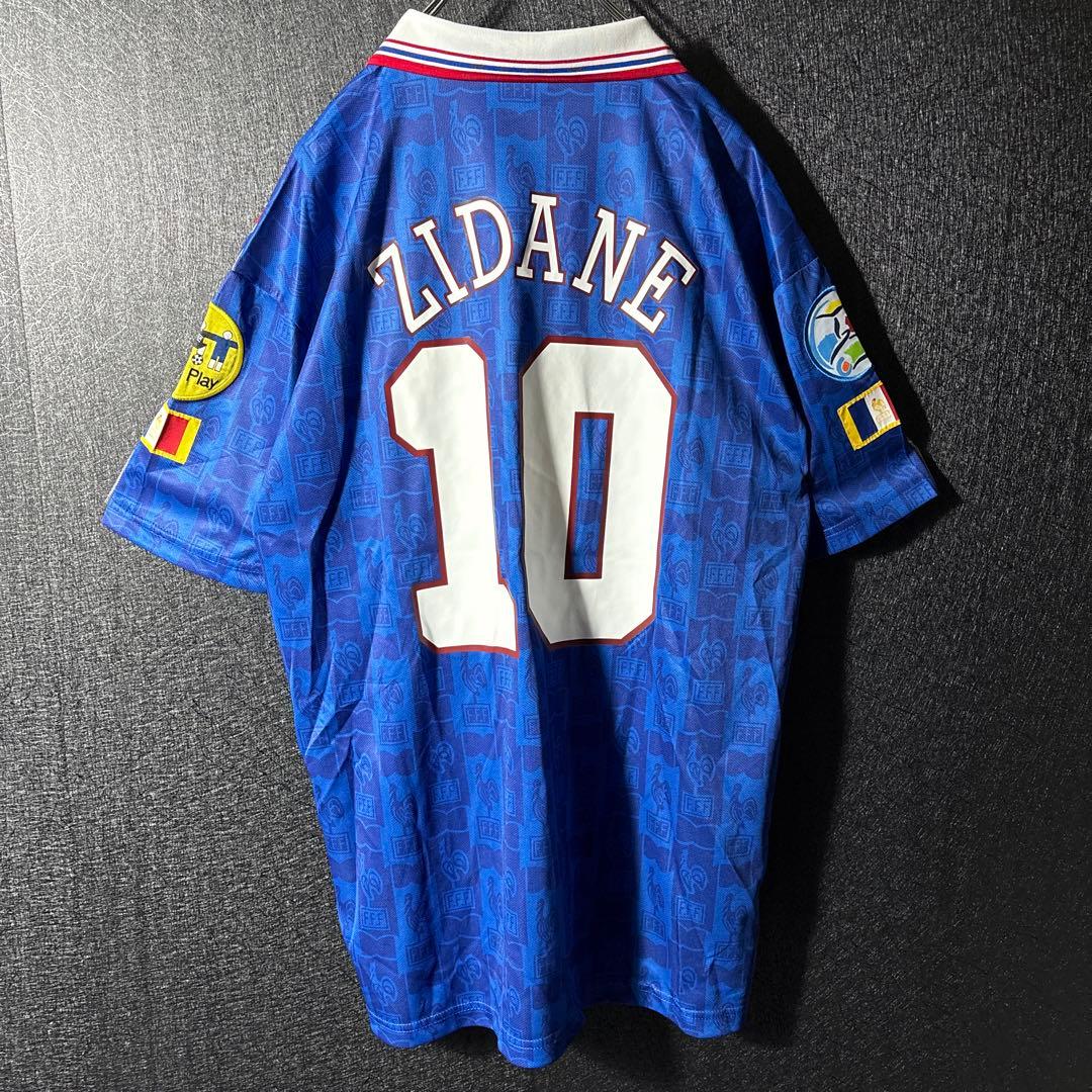 【★ジダン】 古着 adidas フランス代表 サッカー レトロ ユニフォーム