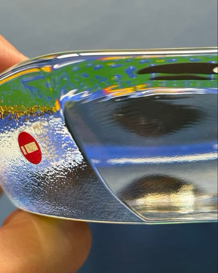  ネコのガラスカード \"Kissa ja perhonen\"