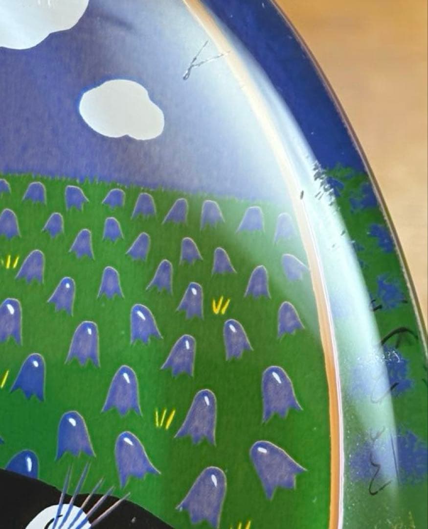  ネコのガラスカード \"Kissa ja perhonen\"