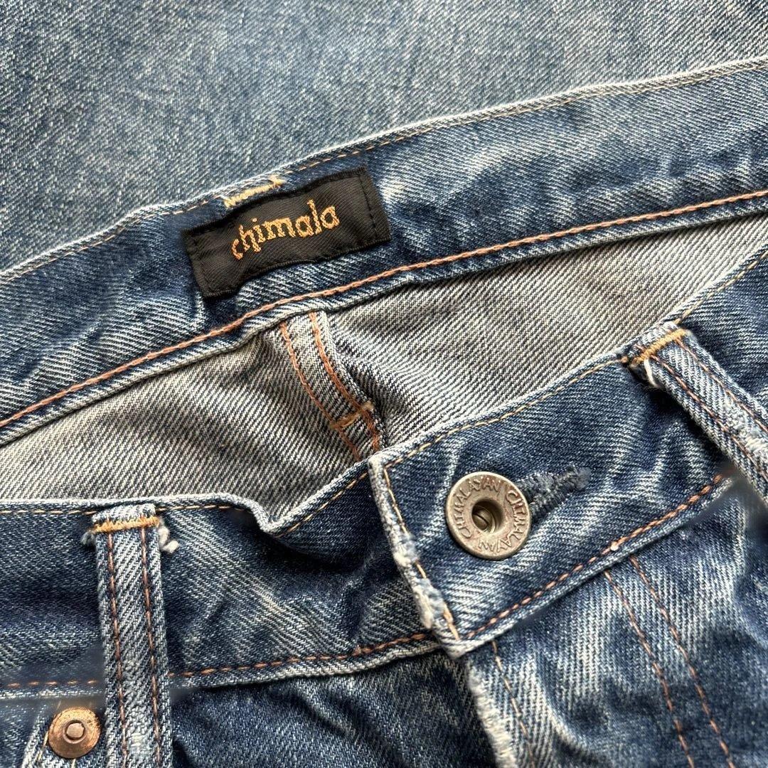chimala チマラ　ダメージ・リペア加工デニム　オーバーサイズ