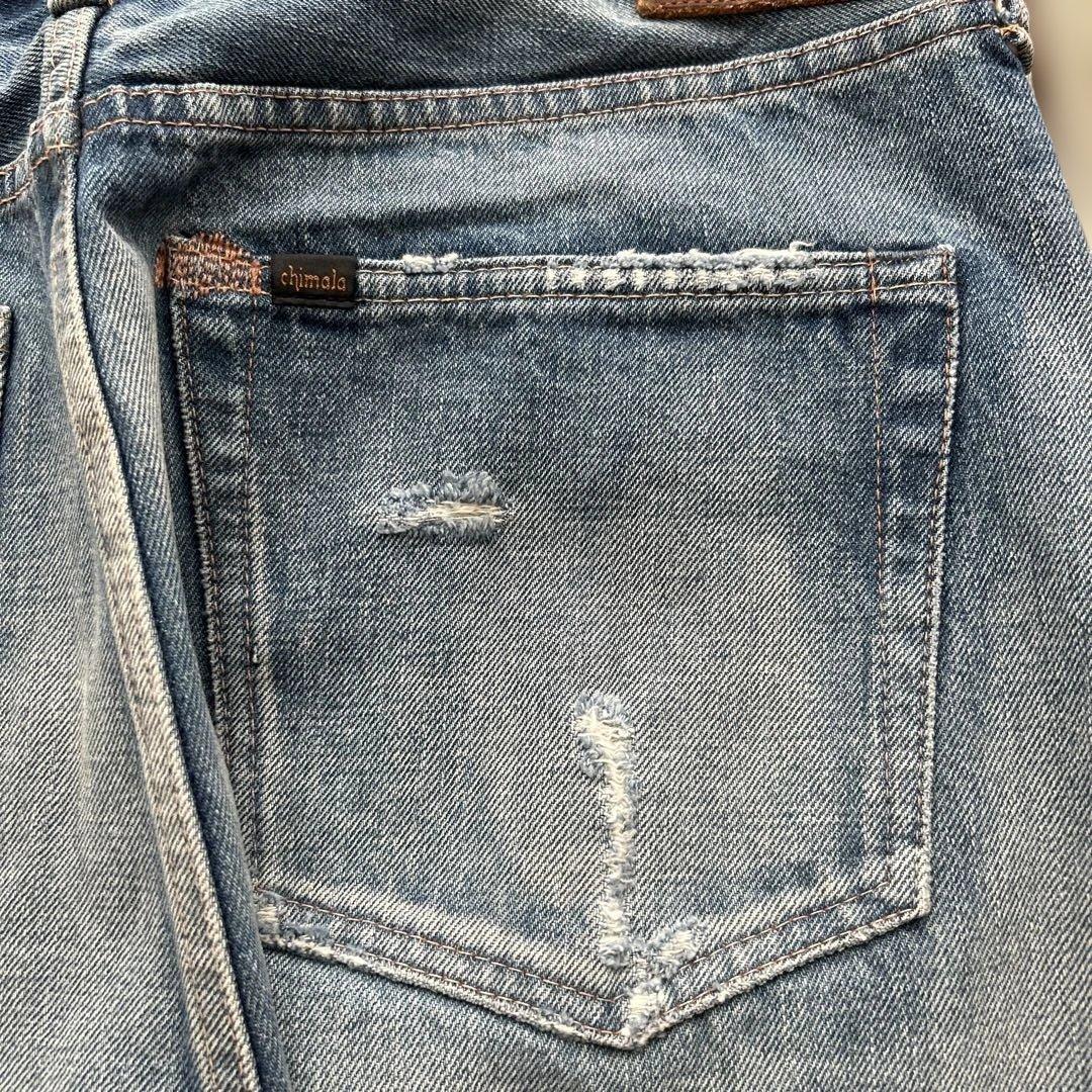 chimala チマラ　ダメージ・リペア加工デニム　オーバーサイズ