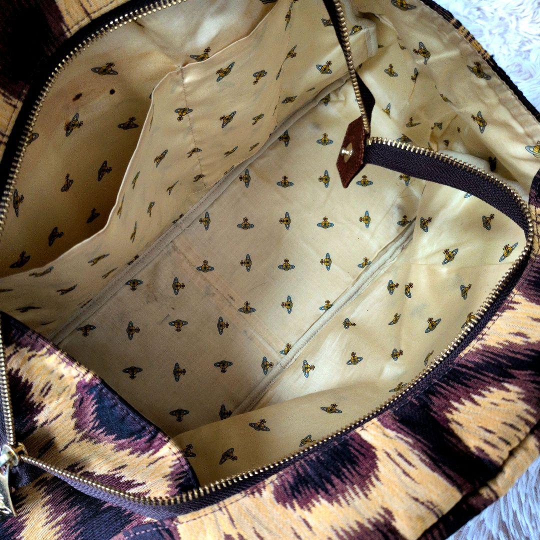 Vivienne Westwood レオパードボストンバッグ オーブ