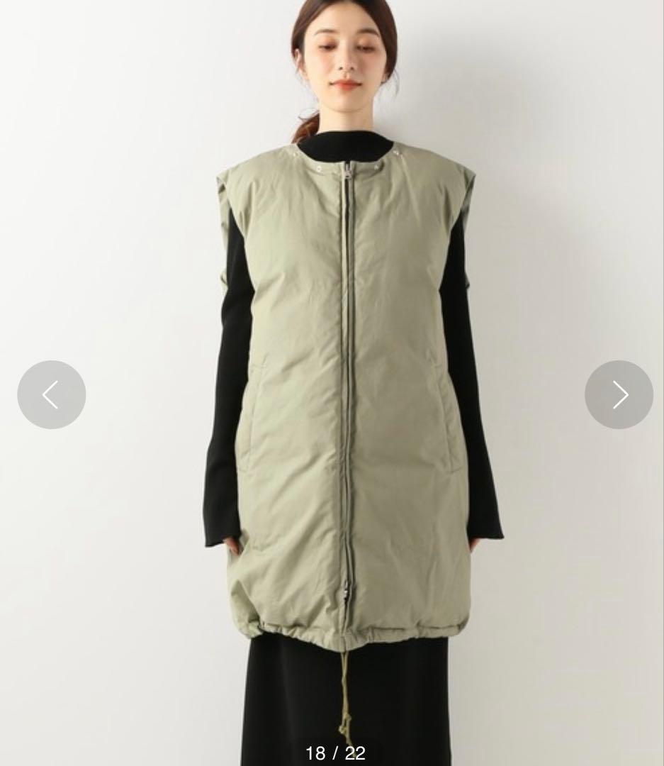 INSCRIRE / アンスクリア ダウンベスト クリーム　プリマロフト