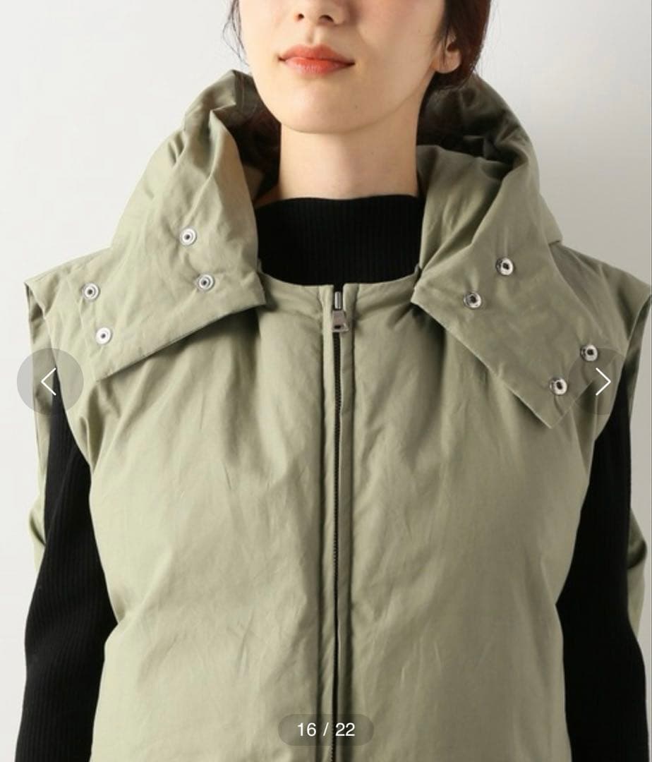 INSCRIRE / アンスクリア ダウンベスト クリーム　プリマロフト