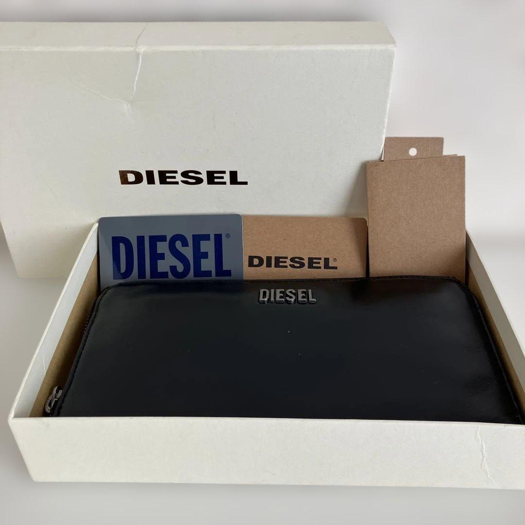 たなめぐ様‼️DIESEL ブラック レザー ヴィンテージ 長財布