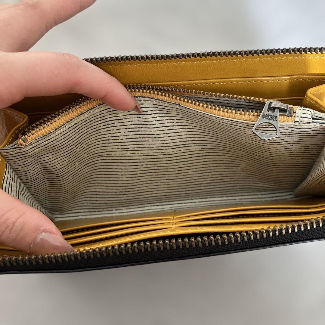 たなめぐ様‼️DIESEL ブラック レザー ヴィンテージ 長財布