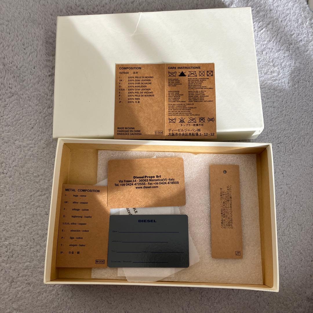 たなめぐ様‼️DIESEL ブラック レザー ヴィンテージ 長財布