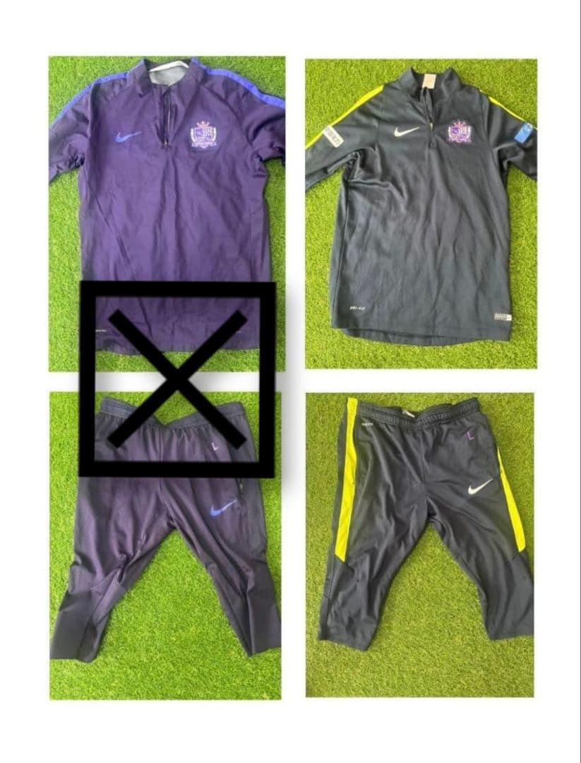 ②　選手支給品　上下　サンフレッチェ広島　非売品　七部丈　サンフレ