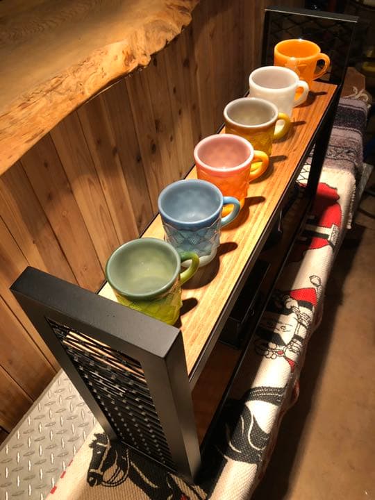 アイアン家具 二段ラック（細）