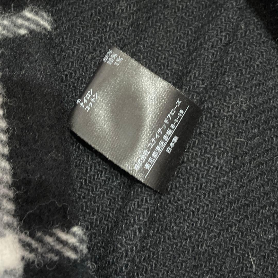 日本製【UNITED ARROWS】ウールナイロン2ポケットハーフコート　38