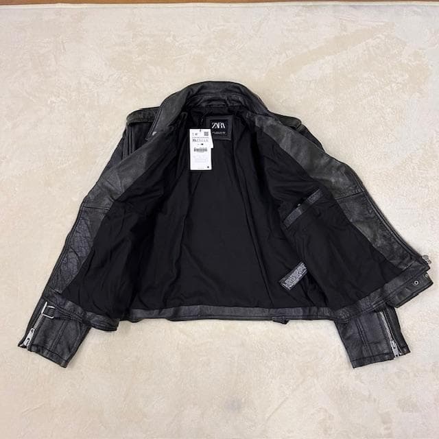 ★新品タグ付★ ZARA ザラ 本革 ライダース レザージャケット XL 完売品