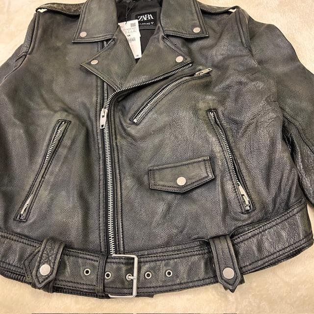 ★新品タグ付★ ZARA ザラ 本革 ライダース レザージャケット XL 完売品