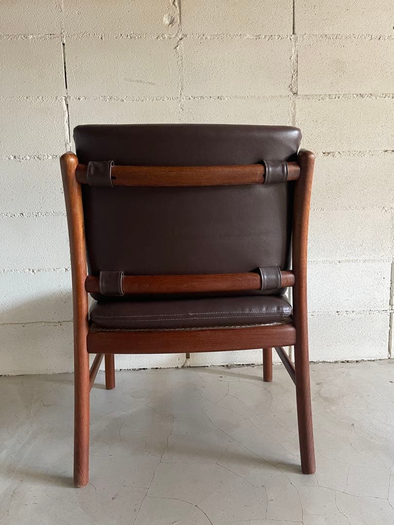 日田工芸　アームレスチェア　ダイニングチェア　ジャパンビンテージ　チーク無垢材