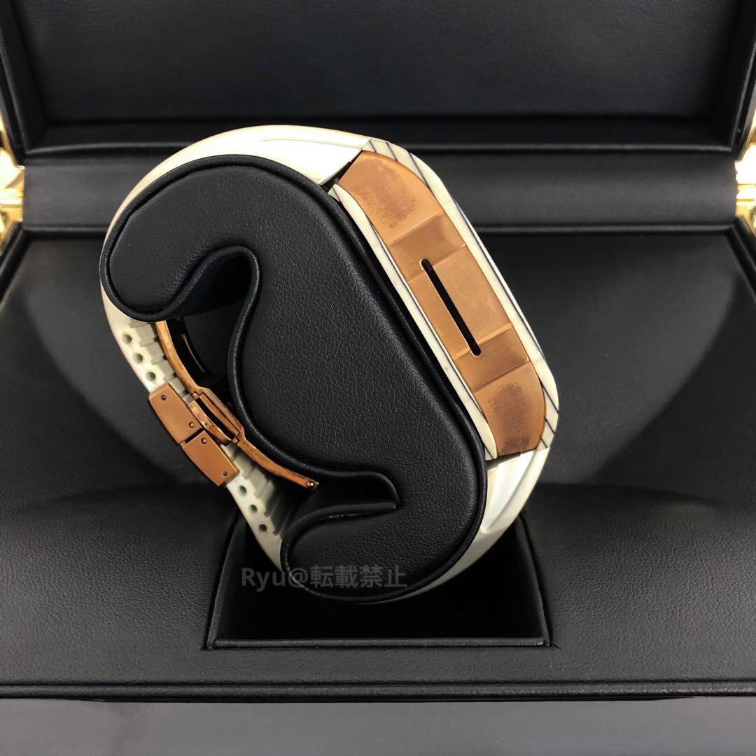 ゴールデンコンセプト アップルウォッチカバー RSC45 白 ローズゴールド