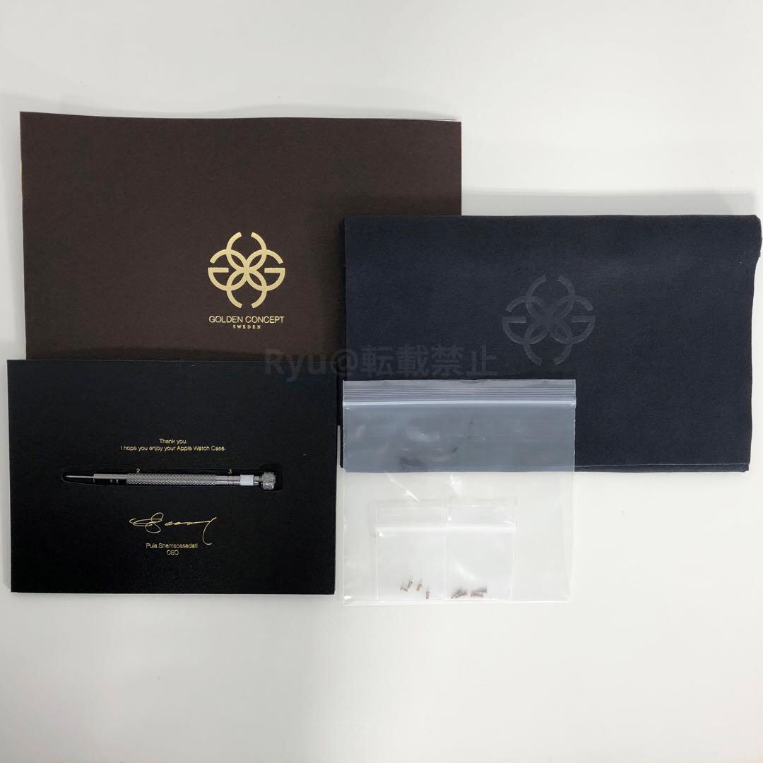 ゴールデンコンセプト アップルウォッチカバー RSC45 白 ローズゴールド