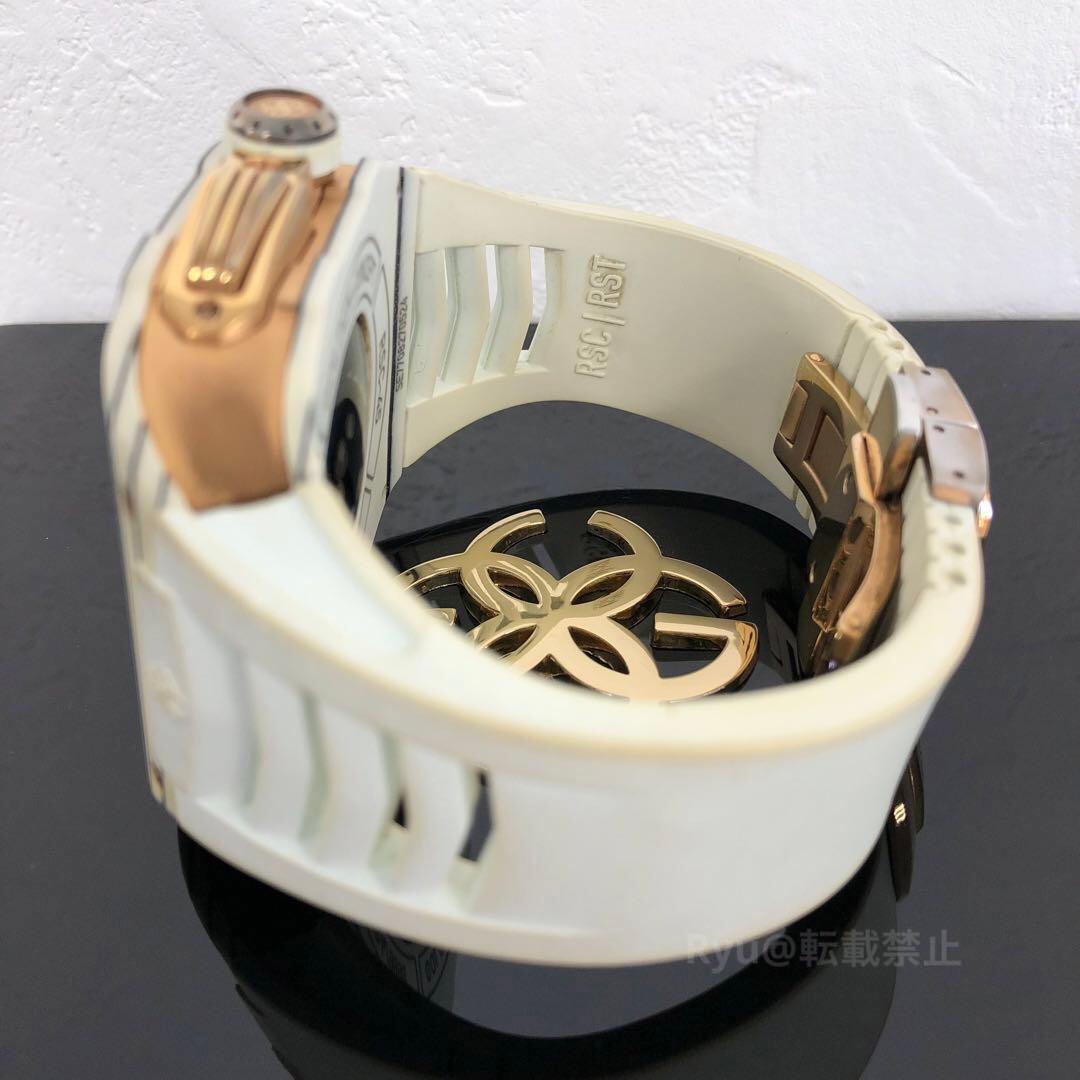 ゴールデンコンセプト アップルウォッチカバー RSC45 白 ローズゴールド