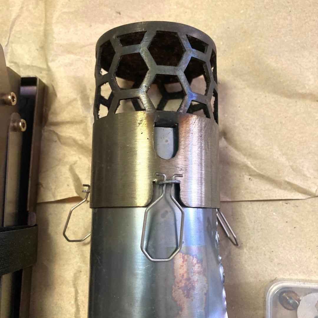 TOMOUNT チタン 薪ストーブ 折りたたみ 2M巻き煙突 ストーブジャック付